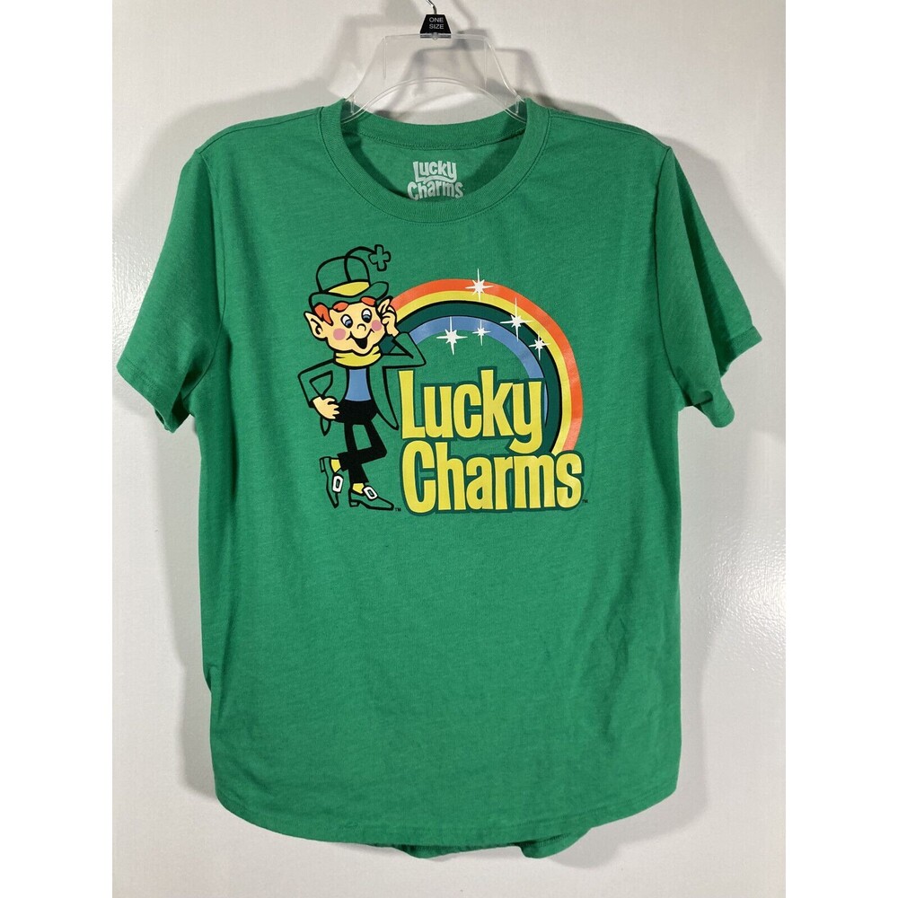 Lucky Charms Short Sleeve Green Cotton T-Shirt (XX-Large) EUC • Teen / Juniors